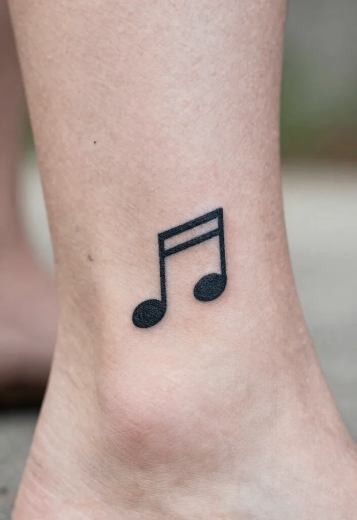 14 Simple Easy Tattoo Flash Art Ideas for Beginners 80 14 Simple Easy Tattoo Flash Art Ideas for Beginners 8. Music Notes 0