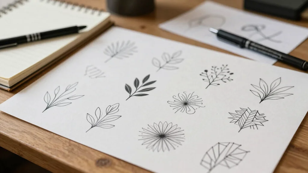 14 Simple Easy Tattoo Flash Art Ideas for Beginners
