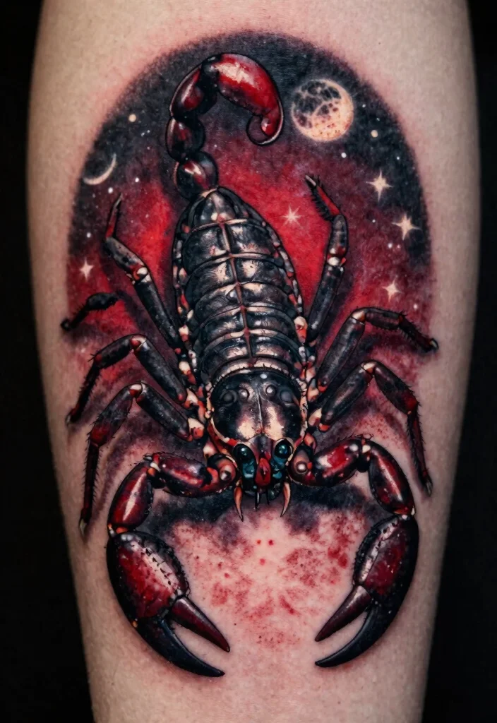 14 Star Sign Tattoo Ideas Based on Zodiac Meaning 8. Scorpio Mysterious Scorpion Tattoo 0