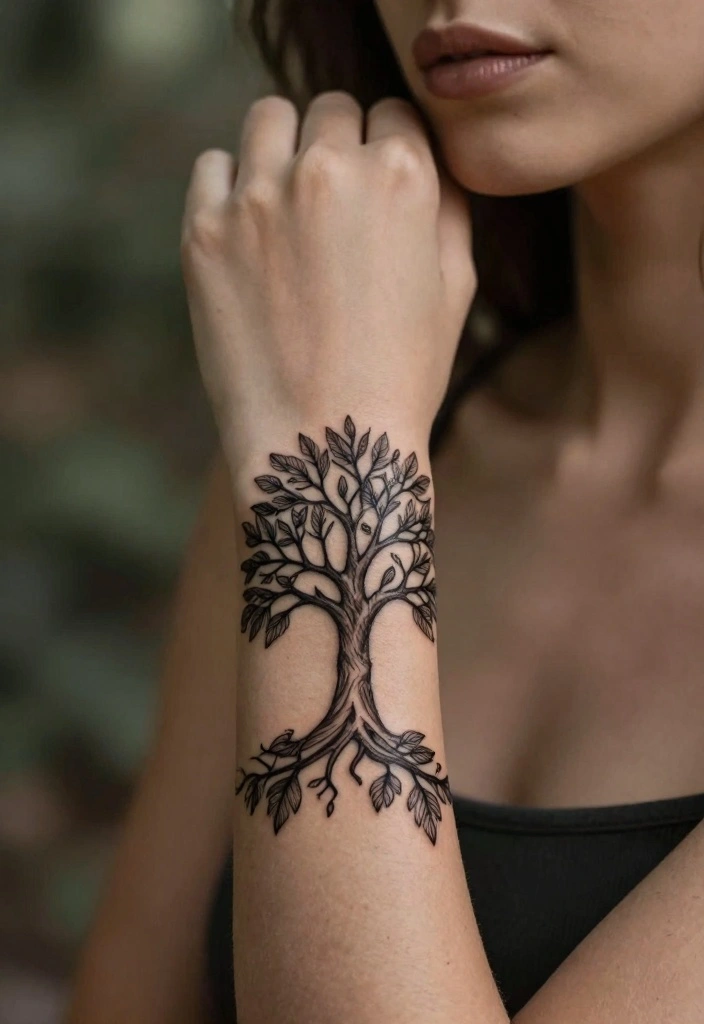 15 Elegant Wrist Band Tattoo Ideas for Women With Meaning 153 15 Elegant Wrist Band Tattoo Ideas for Women With Meaning 15. Tree of Life 0