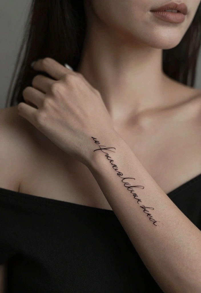 15 Elegant Wrist Band Tattoo Ideas for Women With Meaning 34 15 Elegant Wrist Band Tattoo Ideas for Women With Meaning 4. Personal Mantra 0