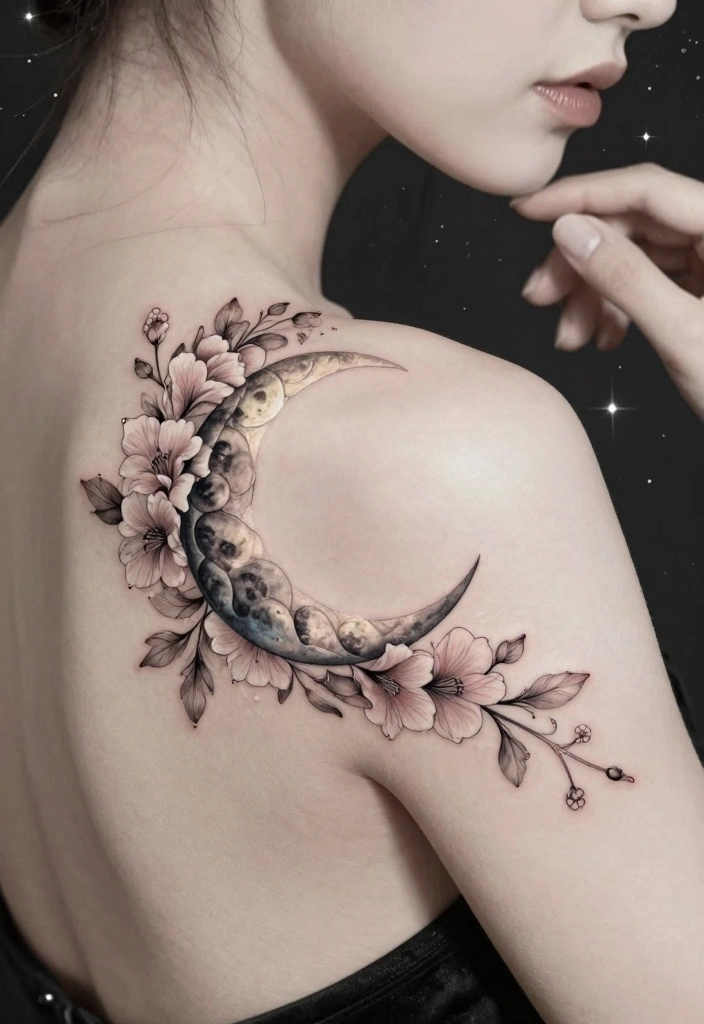 15 Female Hand Tattoo Ideas: Bold, Feminine, and Stylish 102 15 Female Hand Tattoo Ideas Bold Feminine and Stylish 10. Moon and Floral Elements 0