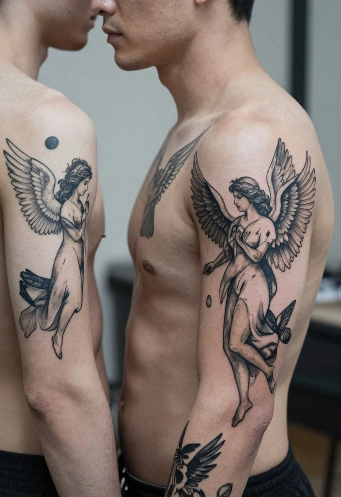 16 Angel Tattoo Design Ideas for Men Strong and Meaningful Conclusion 0