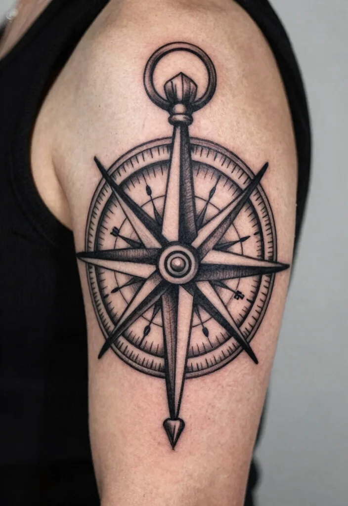 16 Black and White Traditional Tattoo Flash Ideas Classic Style 45 16 Black and White Traditional Tattoo Flash Ideas Classic Style 5. Compass 0