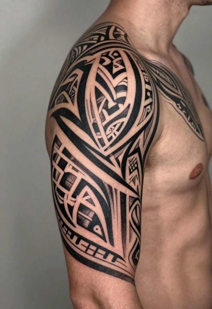 16 Male Back Tattoo Ideas Powerful Masculine and Artistic 5. The Tribal Patterns 0