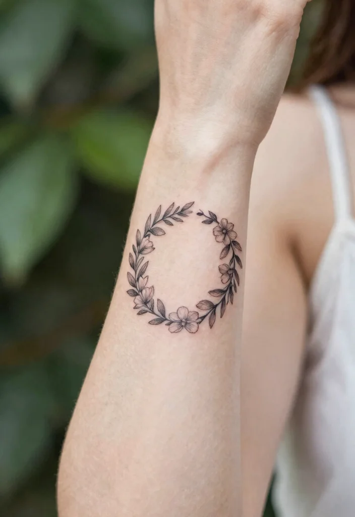 16 Small Wrist Tattoo Ideas for Women Minimal and Stylish 1. Tiny Floral Wreath 0