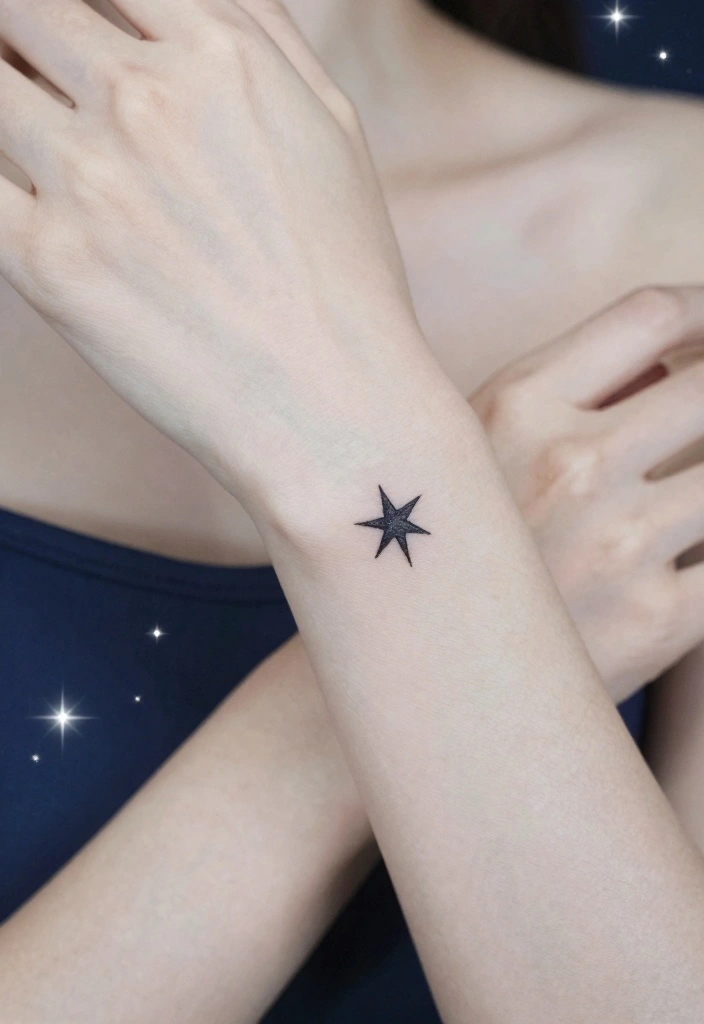 16 Small Wrist Tattoo Ideas for Women Minimal and Stylish 7. Starry Night 0