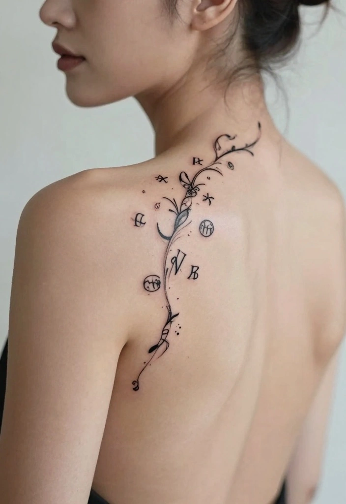 16 Unique Spine Tattoo Ideas for Women You Will Not See Everywhere 166 16 Unique Spine Tattoo Ideas for Women You Will Not See Everywhere 16. Personalized Symbols 0