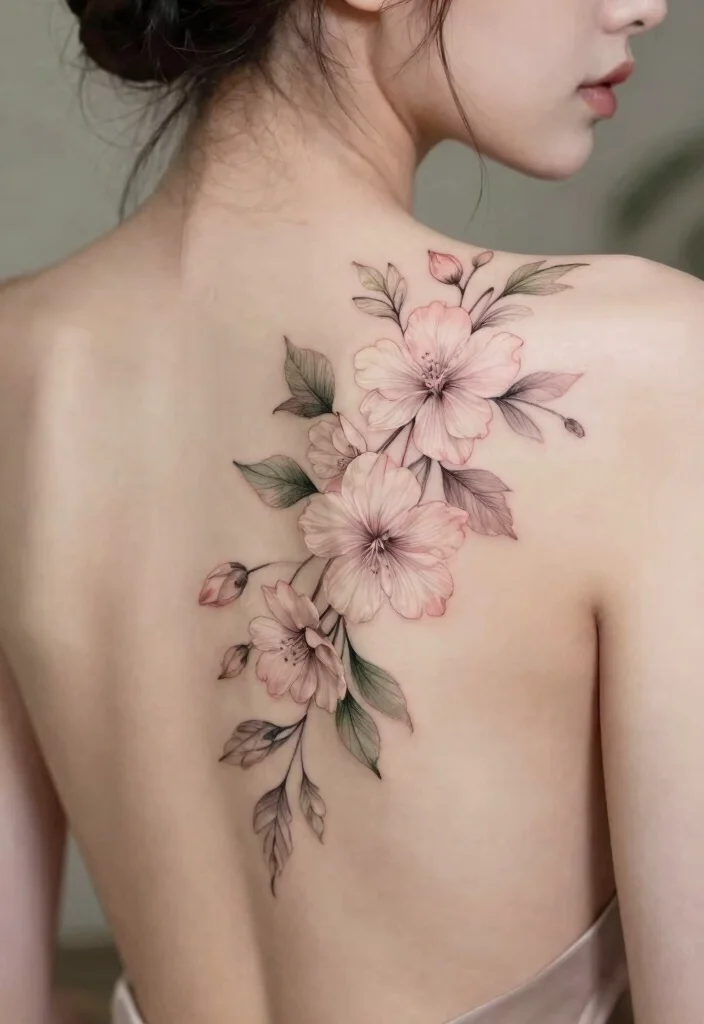 16 Unique Spine Tattoo Ideas for Women You Will Not See Everywhere 23 16 Unique Spine Tattoo Ideas for Women You Will Not See Everywhere 3. Delicate Floral Inks 0