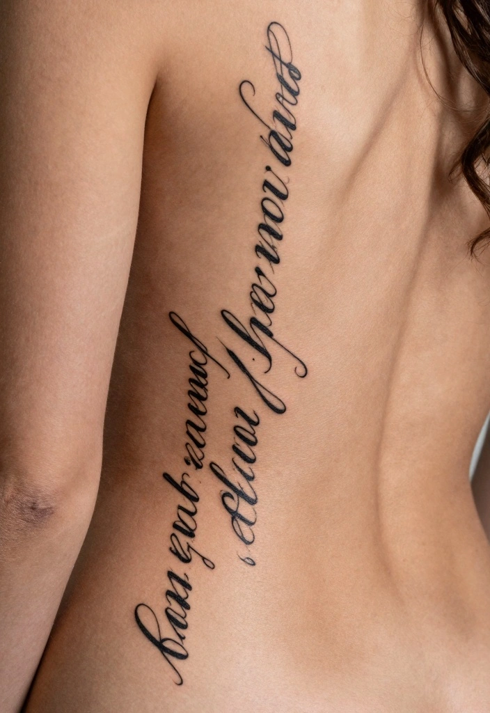 16 Unique Spine Tattoo Ideas for Women You Will Not See Everywhere 45 16 Unique Spine Tattoo Ideas for Women You Will Not See Everywhere 5. Inspirational Quotes 0