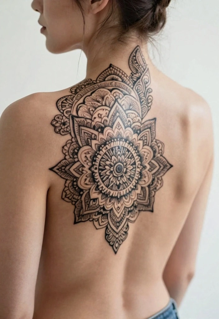 16 Unique Spine Tattoo Ideas for Women You Will Not See Everywhere 78 16 Unique Spine Tattoo Ideas for Women You Will Not See Everywhere 8. Mandala Art 0