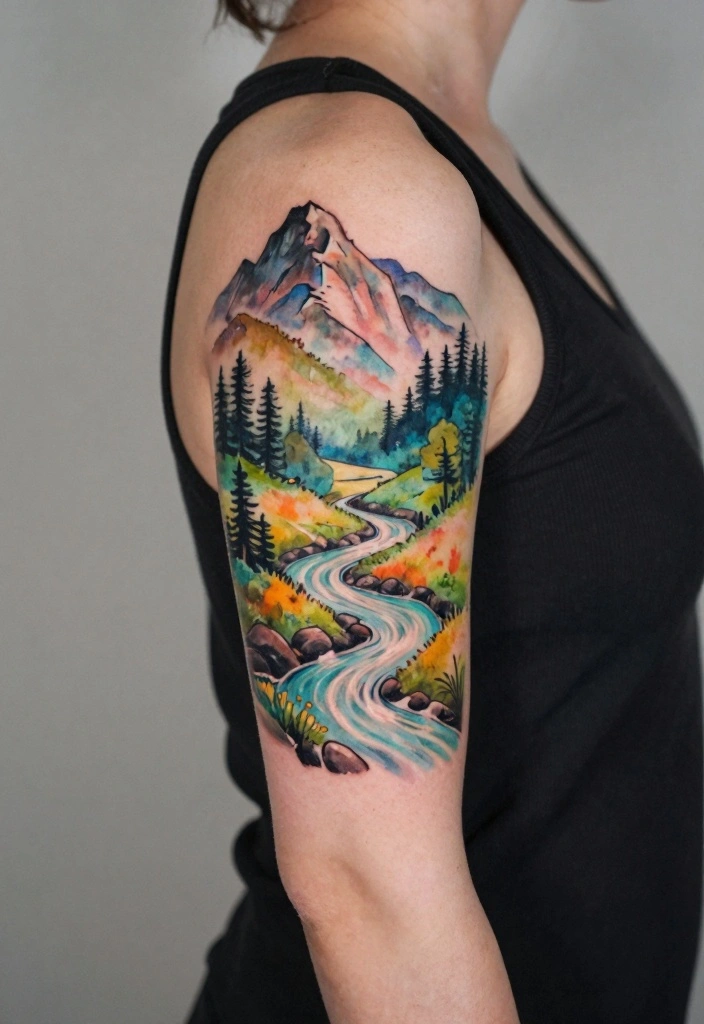16 Upper Arm Half Sleeve Tattoo Ideas for Women Stylish Flow 23 16 Upper Arm Half Sleeve Tattoo Ideas for Women Stylish Flow 3. Natures Elements 0