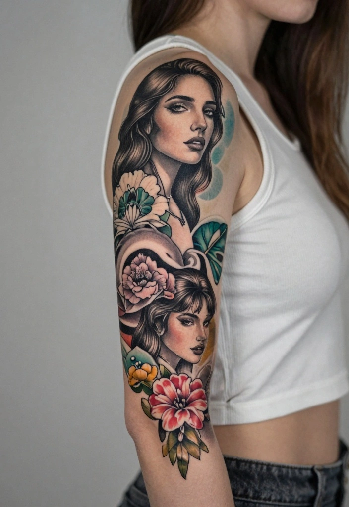 16 Upper Arm Half Sleeve Tattoo Ideas for Women Stylish Flow 181 16 Upper Arm Half Sleeve Tattoo Ideas for Women Stylish Flow Conclusion 0