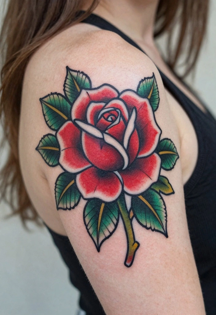 18 American Traditional Tattoo Flash Ideas Bold and Timeless 1 18 American Traditional Tattoo Flash Ideas Bold and Timeless 1. Classic Rose Tattoo 0