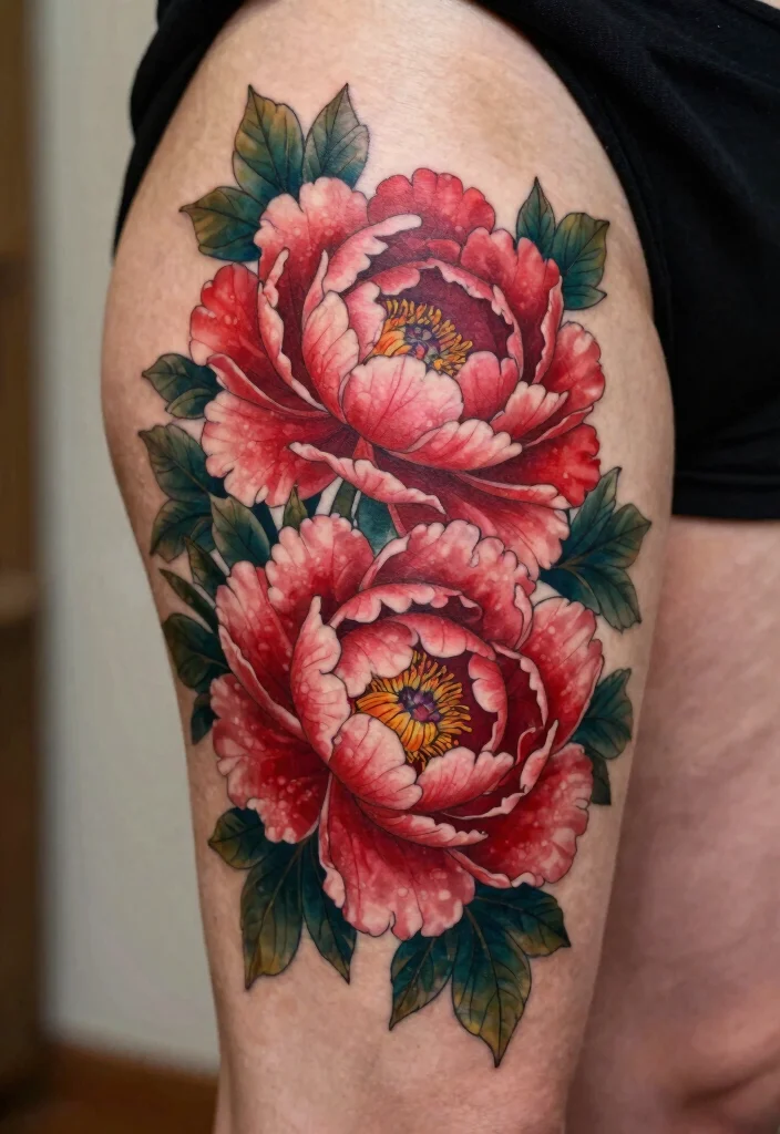 18 Irezumi Tattoo Ideas: Traditional Japanese Style Inspiration 122 18 Irezumi Tattoo Ideas Traditional Japanese Style Inspiration 12. Detailed Peony Flowers 0