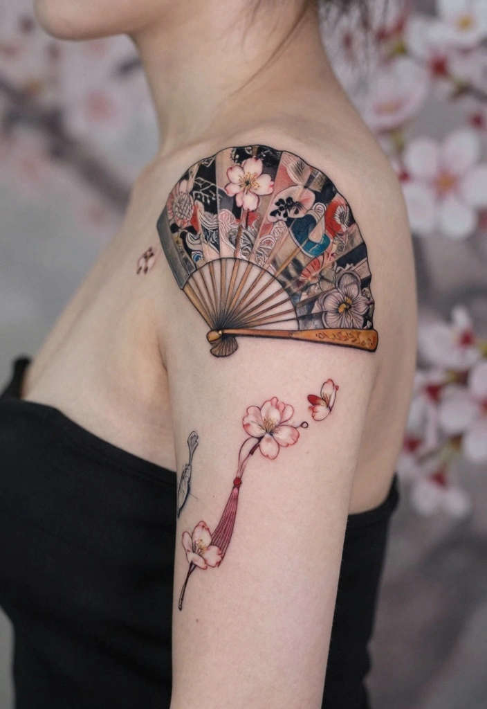 18 Irezumi Tattoo Ideas: Traditional Japanese Style Inspiration 133 18 Irezumi Tattoo Ideas Traditional Japanese Style Inspiration 13. Traditional Fan Motif 0