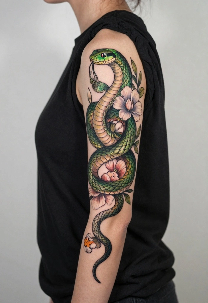 18 Irezumi Tattoo Ideas: Traditional Japanese Style Inspiration 155 18 Irezumi Tattoo Ideas Traditional Japanese Style Inspiration 15. The Beauty of Snakes 0