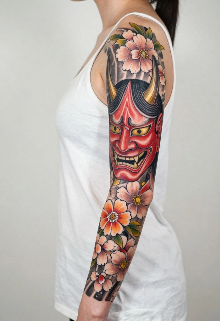 18 Irezumi Tattoo Ideas: Traditional Japanese Style Inspiration 45 18 Irezumi Tattoo Ideas Traditional Japanese Style Inspiration 5. Bold Hannya Mask 0