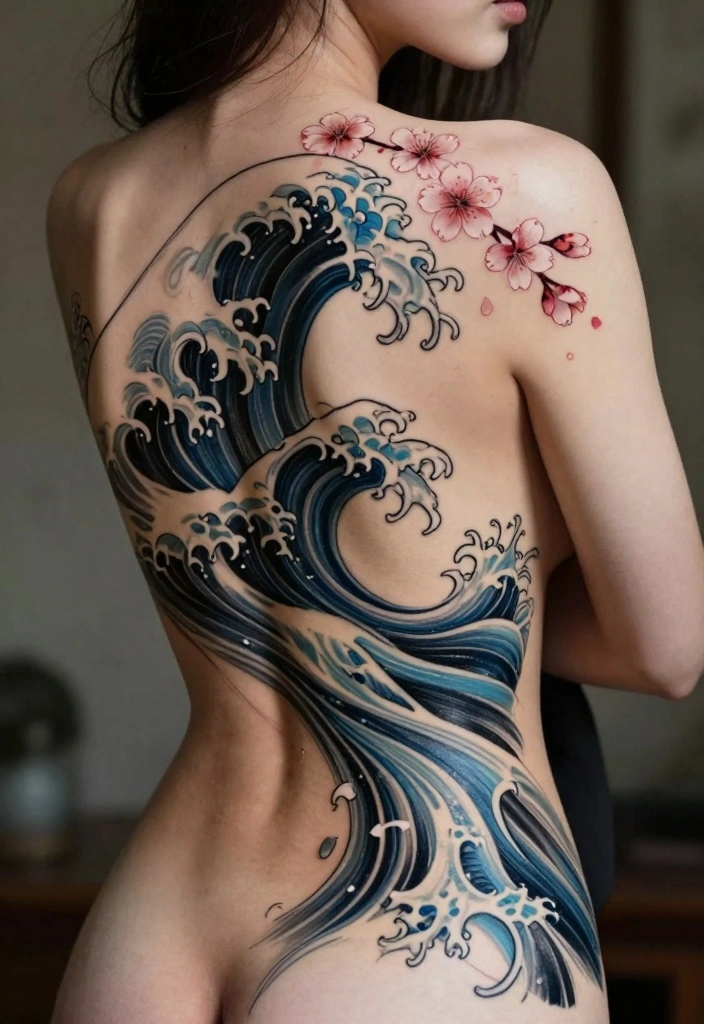 18 Irezumi Tattoo Ideas: Traditional Japanese Style Inspiration 56 18 Irezumi Tattoo Ideas Traditional Japanese Style Inspiration 6. Elegant Waves 0
