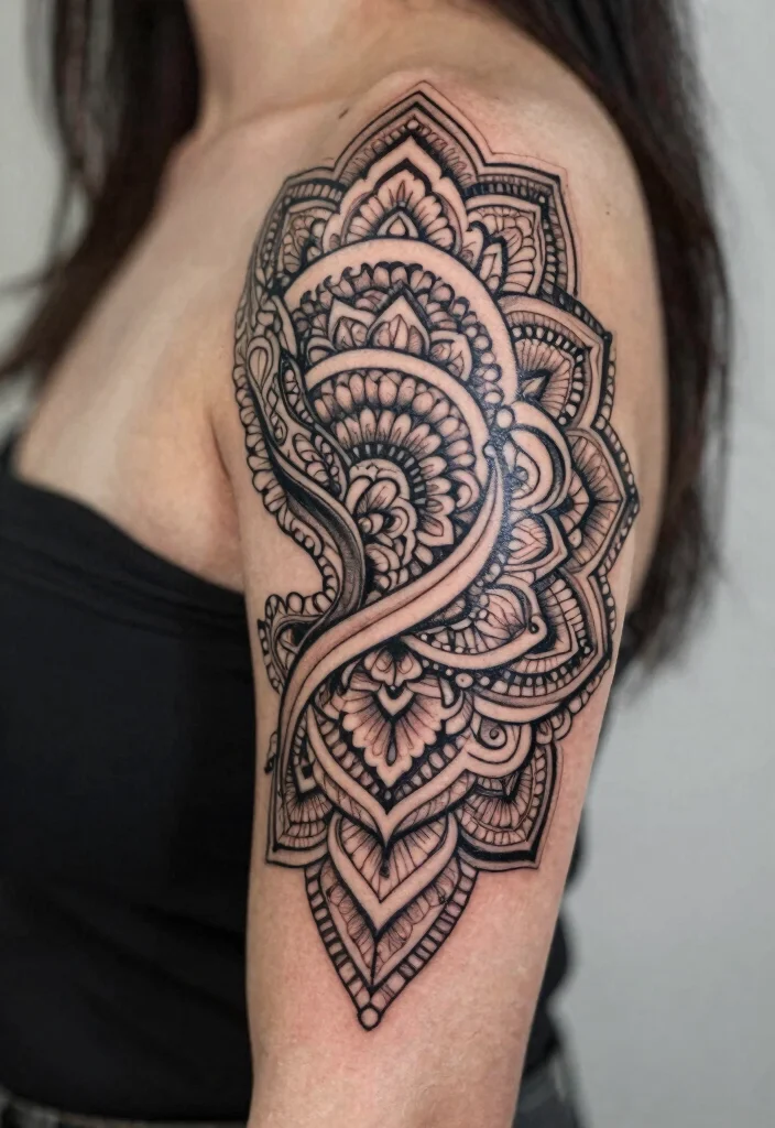 18 Mandala Tattoo Design Ideas From Simple to Detailed 122 18 Mandala Tattoo Design Ideas From Simple to Detailed 12. Side Mandala Tattoos 0