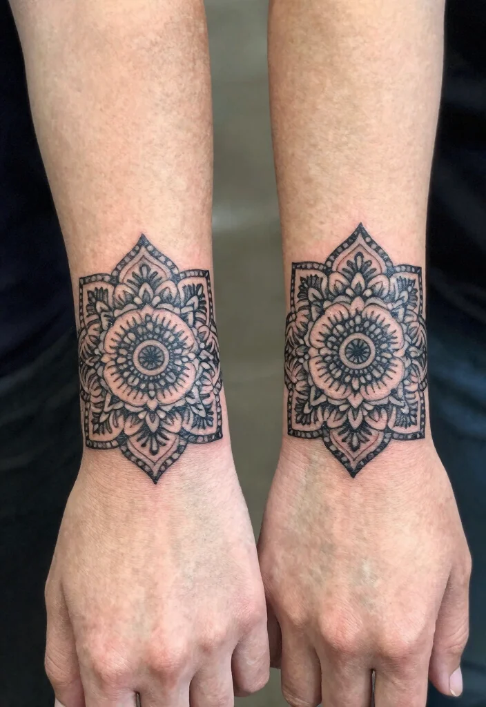 18 Mandala Tattoo Design Ideas From Simple to Detailed 166 18 Mandala Tattoo Design Ideas From Simple to Detailed 16. Mandala Tattoos for Couples 0