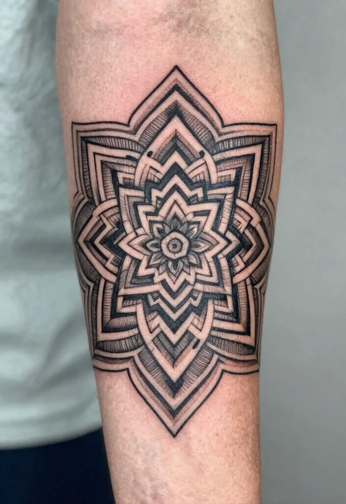 18 Mandala Tattoo Design Ideas From Simple to Detailed 12 18 Mandala Tattoo Design Ideas From Simple to Detailed 2. Geometric Mandala Designs 0