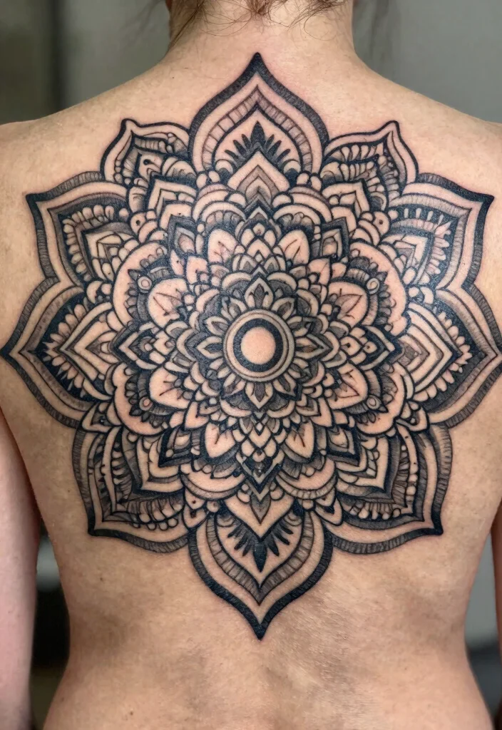18 Mandala Tattoo Design Ideas From Simple to Detailed 89 18 Mandala Tattoo Design Ideas From Simple to Detailed 9. Mandala Back Tattoos 0