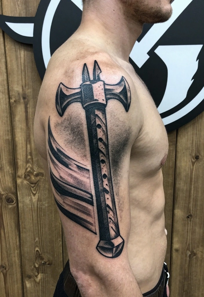 18 Viking Style Tattoo Ideas From Minimal to Full Sleeve 1. The Mjlnir Symbol 0