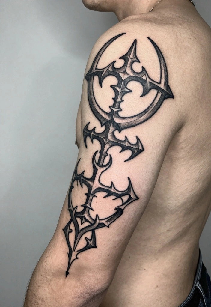 18 Viking Style Tattoo Ideas From Minimal to Full Sleeve 16. The Aesir and Vanir Symbols 0