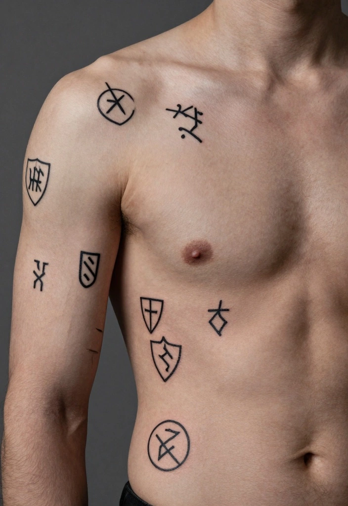 18 Viking Style Tattoo Ideas From Minimal to Full Sleeve 18. Minimalist Viking Tattoos 0