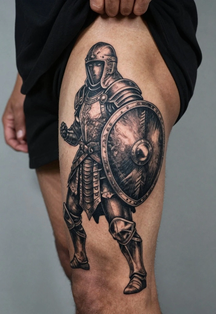 18 Viking Style Tattoo Ideas From Minimal to Full Sleeve 7. The Shieldmaiden 0