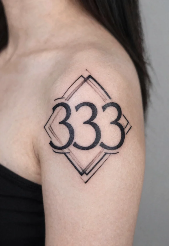 10 333 Angel Number Tattoo Ideas With Spiritual Meaning 4 10 333 Angel Number Tattoo Ideas With Spiritual Meaning 4. Geometric Shapes 0