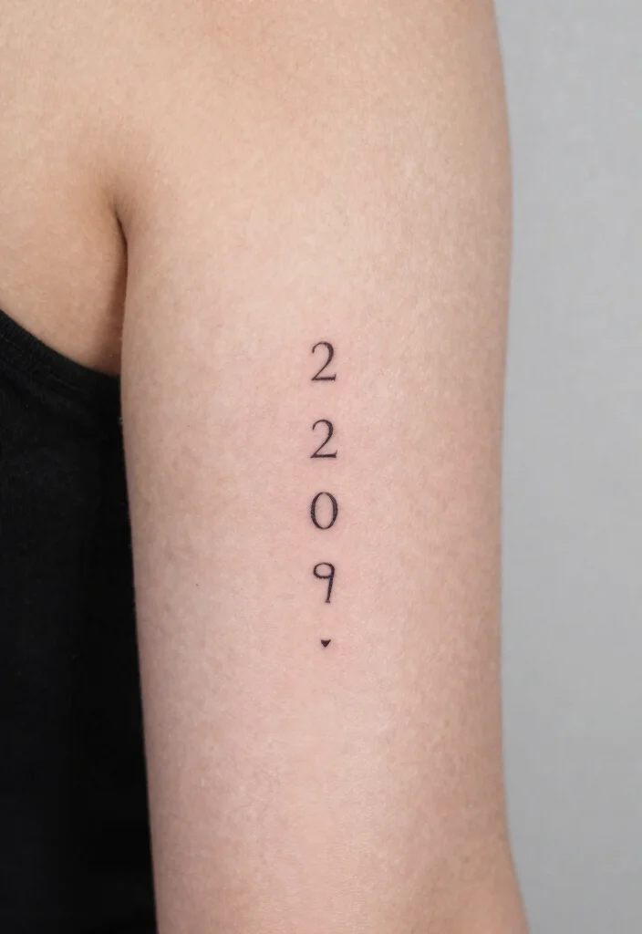10 Back of Elbow Tattoo Ideas Small and Creative 10. Coordinates of a Special Place 0