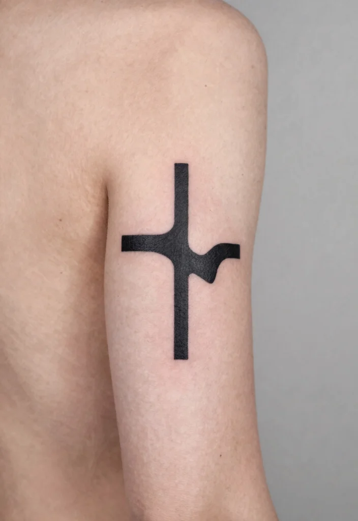 10 Back of Elbow Tattoo Ideas Small and Creative 9. Abstract Symbols 0