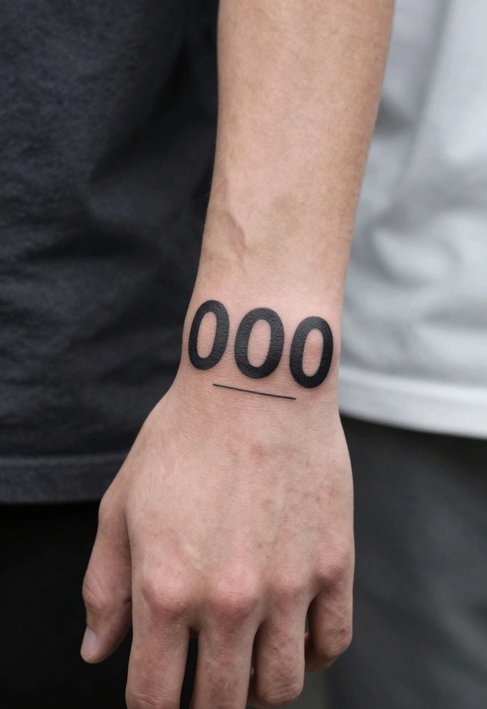 12 Angel Number Tattoo Ideas for Men Spiritual and Clean 10. 000 Infinite Potential and New Beginnings 0