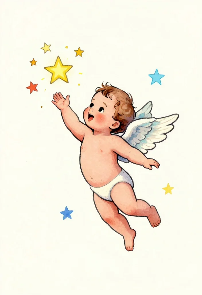 12 Baby Angel Tattoo Design Ideas: Soft and Innocent 25 12 Baby Angel Tattoo Design Ideas Soft and Innocent 5. Angel Playing with Stars 0
