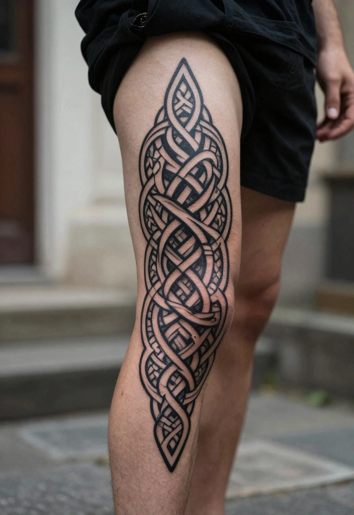 12 Back Leg Tattoo Ideas for Men: Strong and Unique 50 12 Back Leg Tattoo Ideas for Men Strong and Unique 10. Cultural Symbols 0