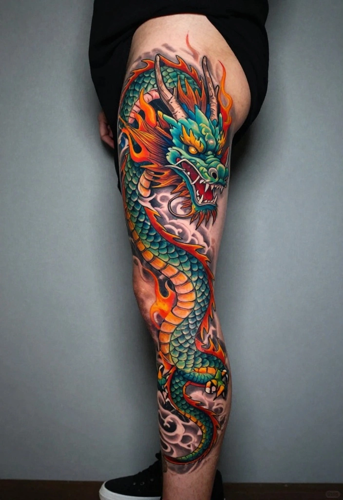 12 Back Leg Tattoo Ideas for Men: Strong and Unique 25 12 Back Leg Tattoo Ideas for Men Strong and Unique 5. Mythical Creatures 0