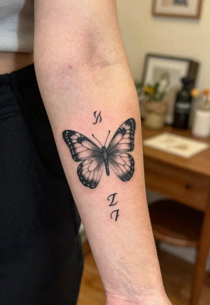 12 Butterfly and Moth Tattoo Ideas Embracing Balance and Duality 12. The Personalized Story 0