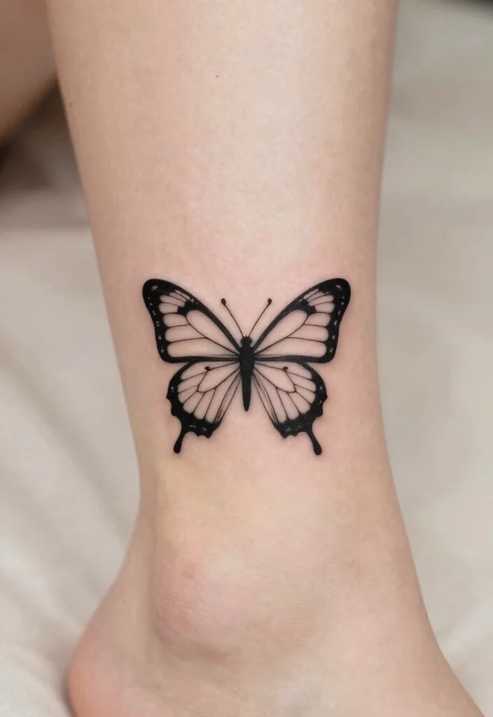 12 Butterfly and Moth Tattoo Ideas Embracing Balance and Duality 5. The Minimalistic Approach 0