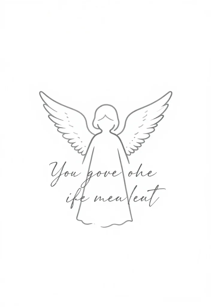 12 Guardian Angel Tattoo Stencil Ideas Clean and Detailed 10. Guardians Quote 0