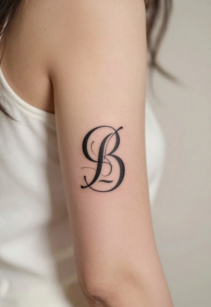 12 Inside Arm Tattoo Ideas for Women Subtle and Chic 12. Monograms and Initials 0