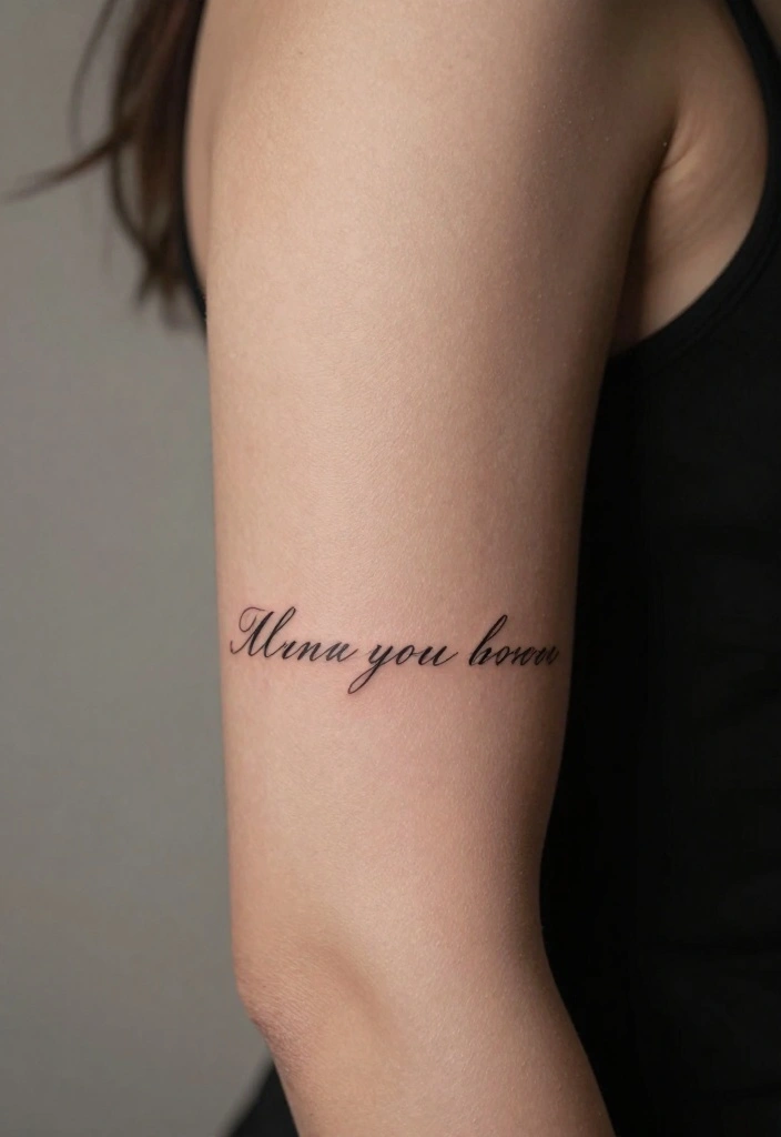 12 Inside Arm Tattoo Ideas for Women Subtle and Chic 5. Quote Tattoos 0