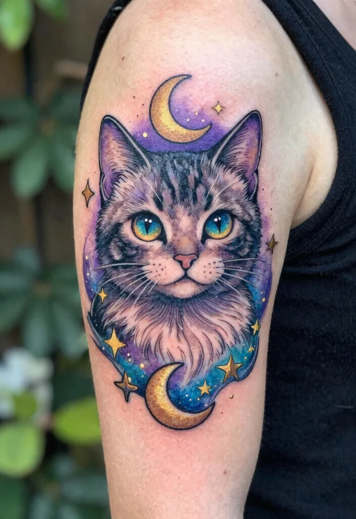 12 Japanese Cat Tattoo Ideas Traditional and Lucky 3. The Enigmatic Neko 0