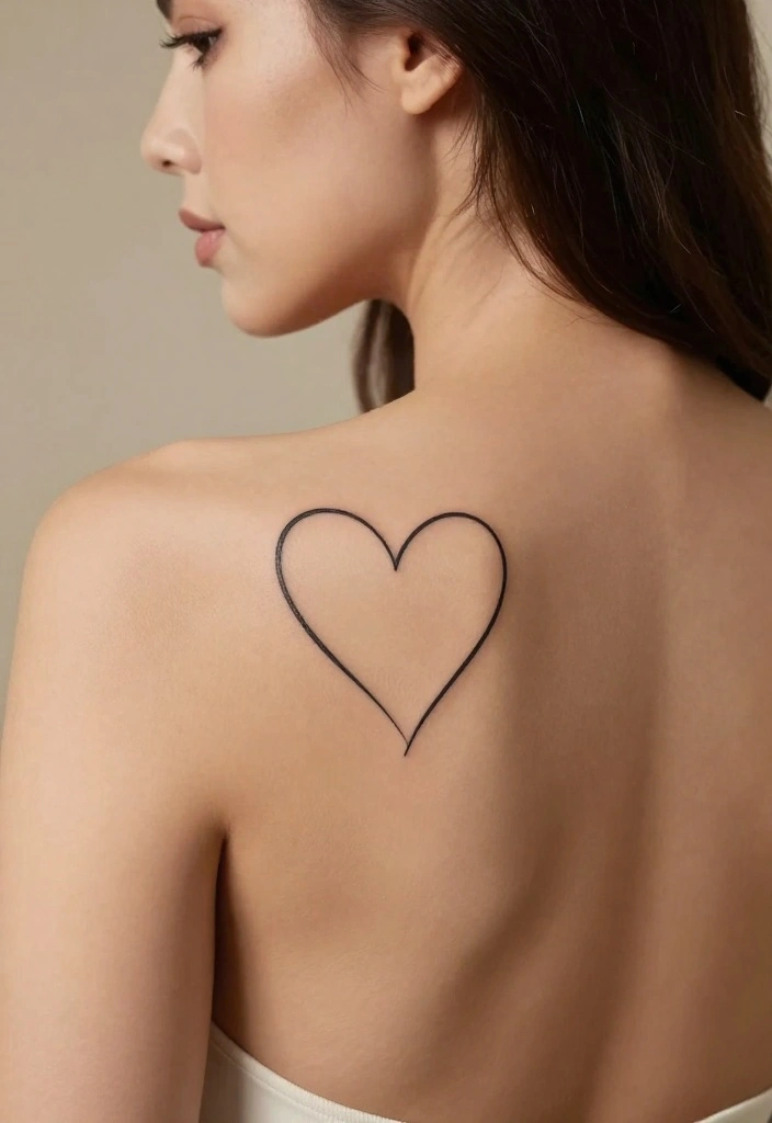 12 Top Back Tattoo Ideas for Women Clean and Stylish 10. Simple Heart Designs 0