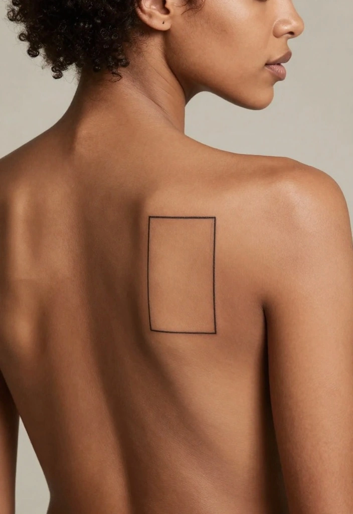 14 Back Tattoo Ideas for Black Women: Bold and Artistic 13. Minimalist Designs