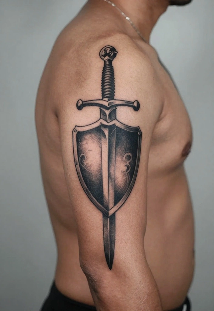 14 Back of Arm Tattoo Ideas for Men: Clean and Masculine 41 14 Back of Arm Tattoo Ideas for Men Clean and Masculine 11. Symbols of Strength 0
