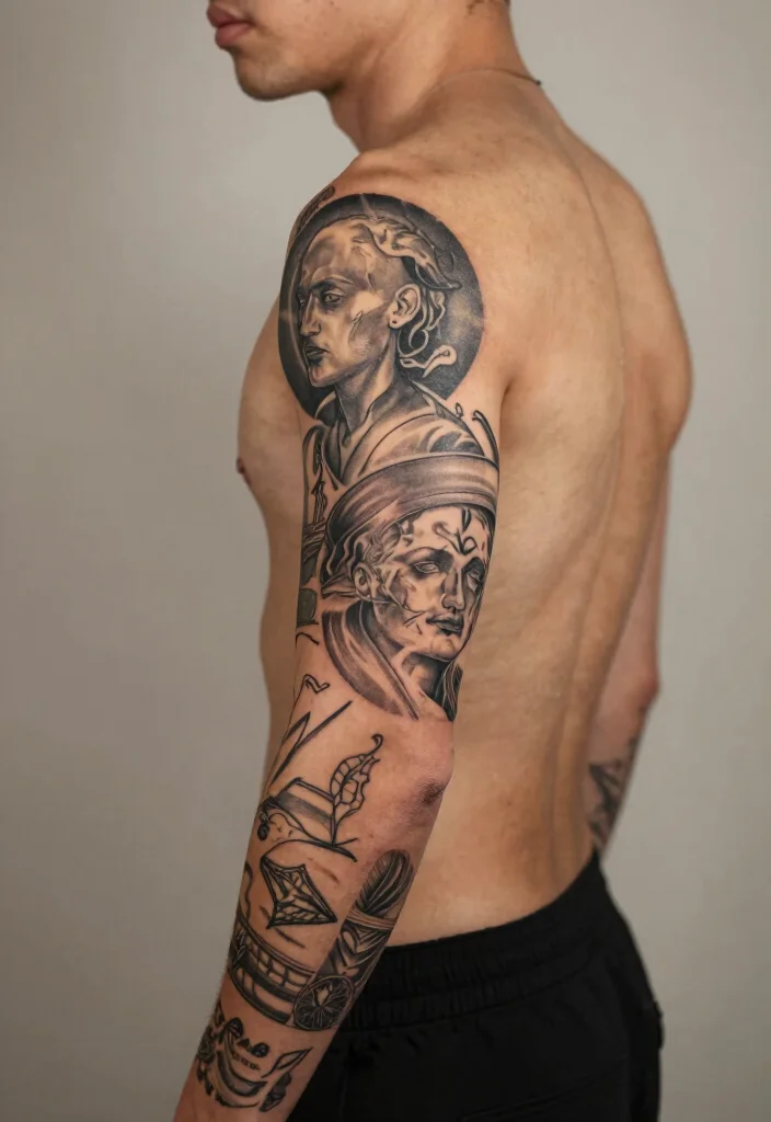 14 Back of Arm Tattoo Ideas for Men: Clean and Masculine 65 14 Back of Arm Tattoo Ideas for Men Clean and Masculine Conclusion 0