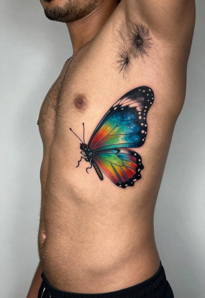 14 Butterfly Tattoo Design Ideas for Men: Bold and Symbolic 50 14 Butterfly Tattoo Design Ideas for Men Bold and Symbolic 10. Rippling Butterfly Wings 0