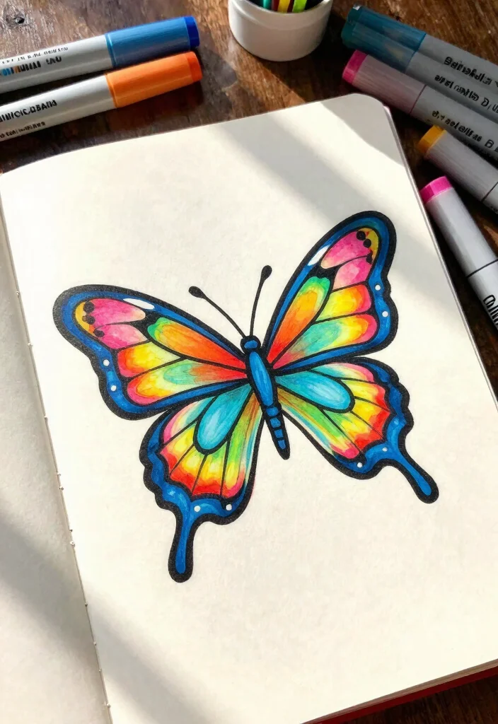 14 Butterfly Tattoo Drawing Ideas Artistic Inspiration 12. Colorful Butterfly Outline Tattoos 0